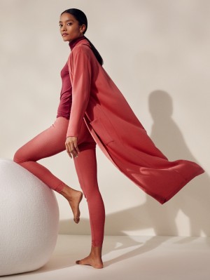 Bathrobes Calida Lounge Butterfly Kimono Mujer Rojos | 7285YWFKA