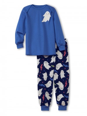 Pyjama Calida Toddlers Ghost Pyjama With Cuff Niños Azules | 3260LTZDH