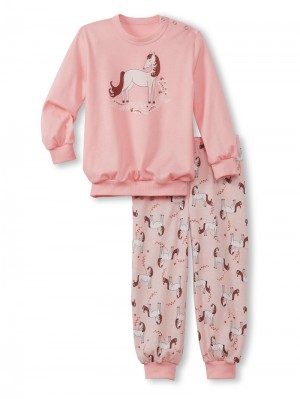 Pyjama Calida Toddlers Horse Pyjama With Cuff Niños Azules | 4379YAEBC
