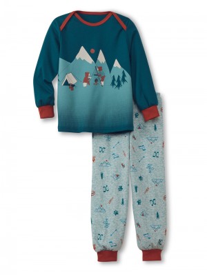 Pyjama Calida Toddlers Scout Pyjama With Cuff Niños Azules | 7184SMYFU