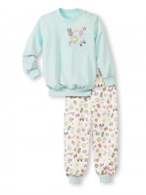 Pyjama Calida Toddlers Skates Pyjama With Cuff Niños Azules | 0156RLFPK
