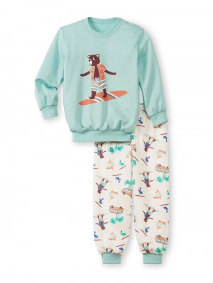 Pyjama Calida Toddlers Surf Pyjama With Cuff Niños Azules | 4372VJWLX