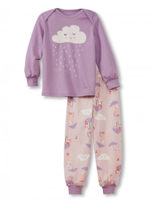 Pyjama Calida Toddlers Umbrella Pyjama With Cuff Niños Lavanda | 7314EUGCQ
