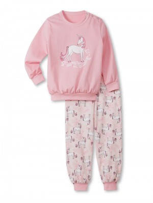 Pyjama Calida Toddlers Unicorn Pyjama With Cuff Niños Coral | 4385TPCZJ