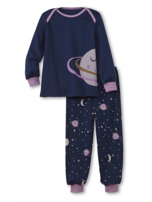 Pyjama Calida Toddlers Universe Pyjama With Cuff Niños Azules | 4390VRQXM
