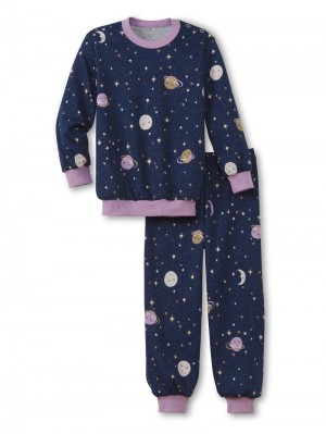 Pyjama Calida Toddlers Universe Pyjama With Cuff Niños Azules | 6813XWKUF