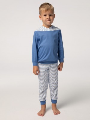 Pyjama Calida Toddlers Youngster Pyjama With Cuff Niños Azules | 1845SYCVW