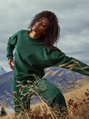 Ropa De Casa Calida 100% Nature Relax Sweatpants, Cradle To Cradle Certified® Mujer Verdes | 6542GLPBK
