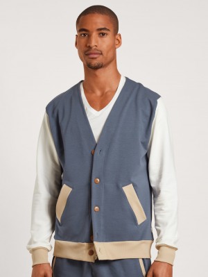 Ropa De Casa Calida Circular Time Off College Jacket, Cradle To Cradle Certified® Hombre Grises | 8607MLAZQ