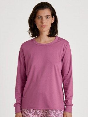 Ropa De Casa Calida Favourites Harmony Shirt Long Sleeve Mujer Rojos | 1849BNAEO
