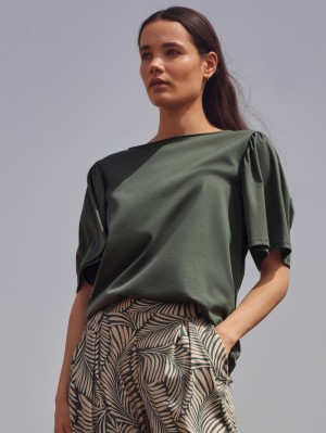 Ropa De Casa Calida Favourites Healing Shirt Short Sleeve Mujer Verdes | 5874CXMDP
