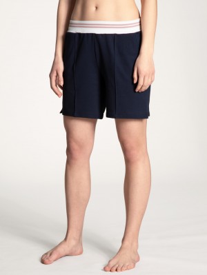 Ropa De Casa Calida Favourites Lounge Shorts Mujer Azules Azules | 5274UVOXN