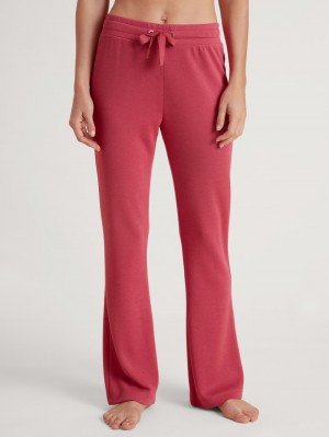Ropa De Casa Calida Lounge Butterfly Pants Mujer Rojos | 4809IXFYO