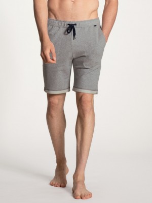 Ropa De Casa Calida Remix Basic Lounge Bermudas Hombre Carbon Melé | 7963RKHQZ