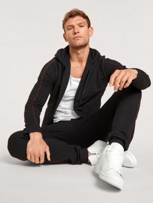 Ropa De Casa Calida Remix Basic Lounge Sweatpants Hombre Schwarz | 7935EJOLF