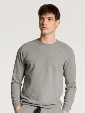 Ropa De Casa Calida Remix Basic Lounge Sweatshirt Hombre Carbon Melé | 1683GMXDL