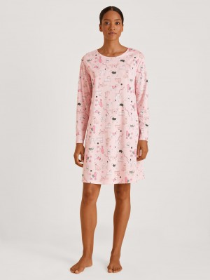 Ropa De Dormir Calida Dog Dreams Nightdress Mujer Strawberry Ice | 1826GEXHJ