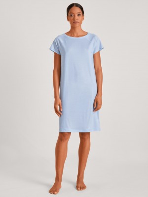 Ropa De Dormir Calida Dsw Cooling Sleepshirt Mujer Azules | 0672CANZV