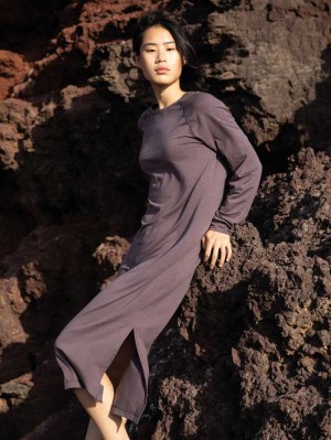 Ropa De Dormir Calida Dsw Warming Nightdress Mujer Soft Taupe | 6481JBAOF