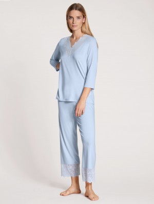 Ropa De Dormir Calida Elegant Dreams 7/8 Pyjama Mujer Azules | 1693GOYRK