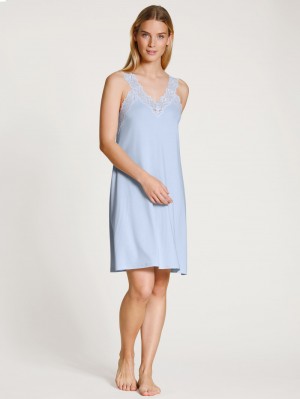 Ropa De Dormir Calida Elegant Dreams Nightdress Mujer Azules | 3719ZILOS
