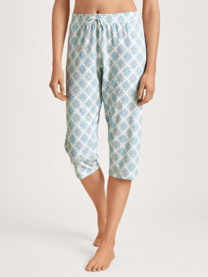Ropa De Dormir Calida Favourites Balance 3/4 Pants Mujer Azules | 7028ZYURW