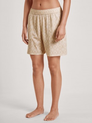 Ropa De Dormir Calida Favourites Desert Shorts Mujer Creme | 2560TXOYP