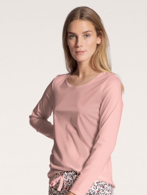 Ropa De Dormir Calida Favourites Dreams Shirt Long Sleeve Mujer Rosas | 8590MEDKZ
