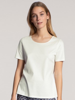 Ropa De Dormir Calida Favourites Dreams Shirt Short Sleeve Mujer Blancos | 3405DUTGK