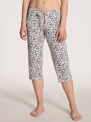 Ropa De Dormir Calida Favourites Dreams 3/4 Pants Mujer Blancos | 9548SJVLH
