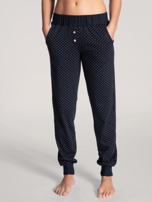 Ropa De Dormir Calida Favourites Dreams Pants With Cuff Mujer Azules Azules | 3085JQPLE