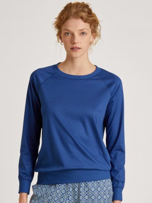 Ropa De Dormir Calida Favourites Energy Shirt Long Sleeve Mujer Azules | 2308XBOYS
