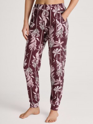 Ropa De Dormir Calida Favourites Ground Pants With Cuffs Mujer Azul Rey Rojos | 8140EWYBF