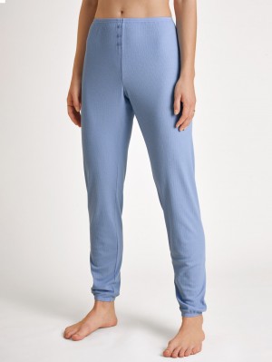 Ropa De Dormir Calida Favourites Harmony Pants With Cuff Mujer Azules | 9658XUKBR