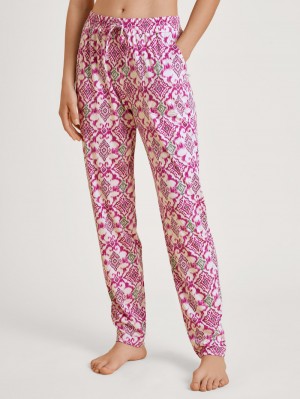 Ropa De Dormir Calida Favourites Healing Pants Mujer Flores | 0348HNYPG