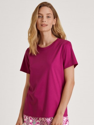 Ropa De Dormir Calida Favourites Healing Shirt Short Sleeve Mujer Flores | 4359QEAVK