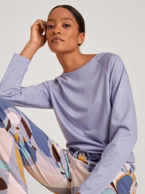 Ropa De Dormir Calida Favourites Lavender Shirt Long-sleeve Mujer Lavanda | 1863CHQSK