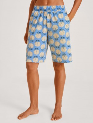 Ropa De Dormir Calida Favourites Paisley Shorts Mujer Azules | 2430ENITQ