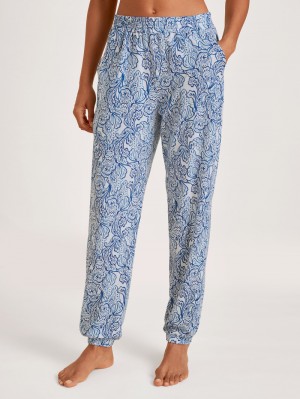 Ropa De Dormir Calida Favourites Paisley Pants Mujer Azules | 8094HLGWT