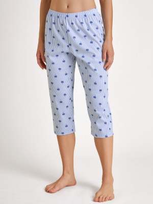 Ropa De Dormir Calida Favourites Serenity 3/4 Pants Mujer Azules | 4752VARPC
