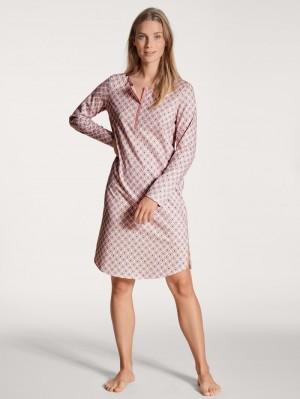 Ropa De Dormir Calida Lovely Nights Nightdress, Length 100cm Mujer Rosas | 8209MBHVA