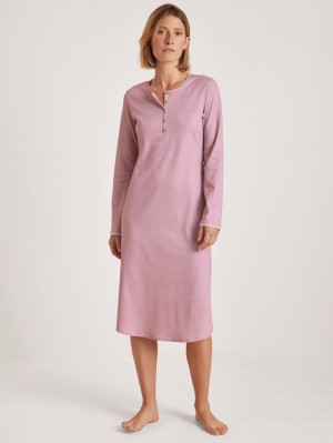 Ropa De Dormir Calida Midnight Dreams Nightdress Mujer Mauve Shadow | 3708BMFDG