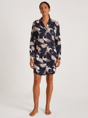 Ropa De Dormir Calida Moonlight Dreams Nightdress Mujer Azules | 3748TGOEK