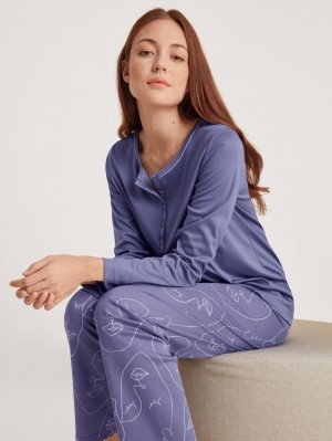 Ropa De Dormir Calida Night Lovers Pyjama Mujer Morados | 9206OHQGZ