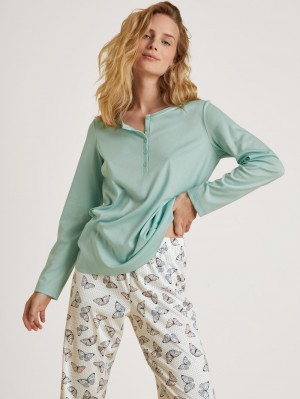 Ropa De Dormir Calida Night Lovers Pyjama Mujer Azules | 6912WSJEI