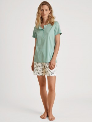 Ropa De Dormir Calida Night Lovers Short Pyjama Mujer Azules | 8173CBKYU