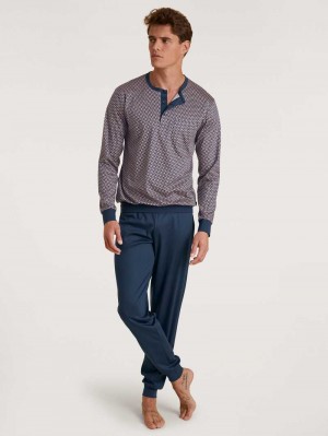 Ropa De Dormir Calida Relax Selected 3 Pyjama With Cuff Hombre Warm Sands | 0938NEWBR