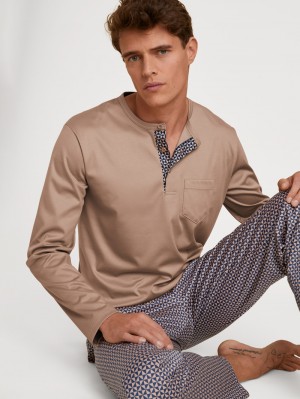 Ropa De Dormir Calida Relax Selected 3 Pyjama Hombre Warm Sands | 7264LNRPQ