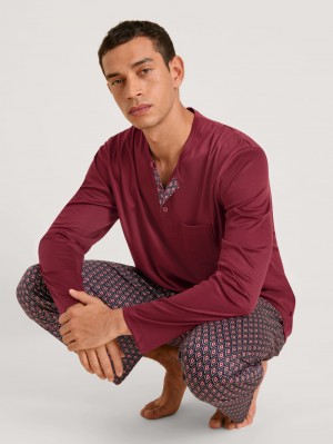 Ropa De Dormir Calida Relax Selected 5 Pyjama Hombre Rojos | 7059NGROK