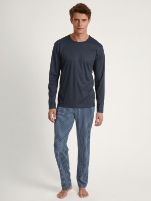 Ropa De Dormir Calida Relax Streamline 2 Pyjama Hombre Azules | 2613FGTCD